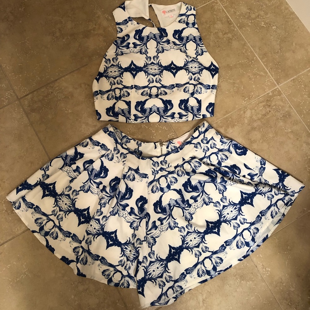 L’Atiste Blue & White Floral Set - medium